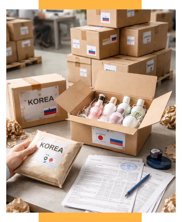 Доставка косметики из Кореи от 8854 р. под ключ | СетСервис-Нвш
