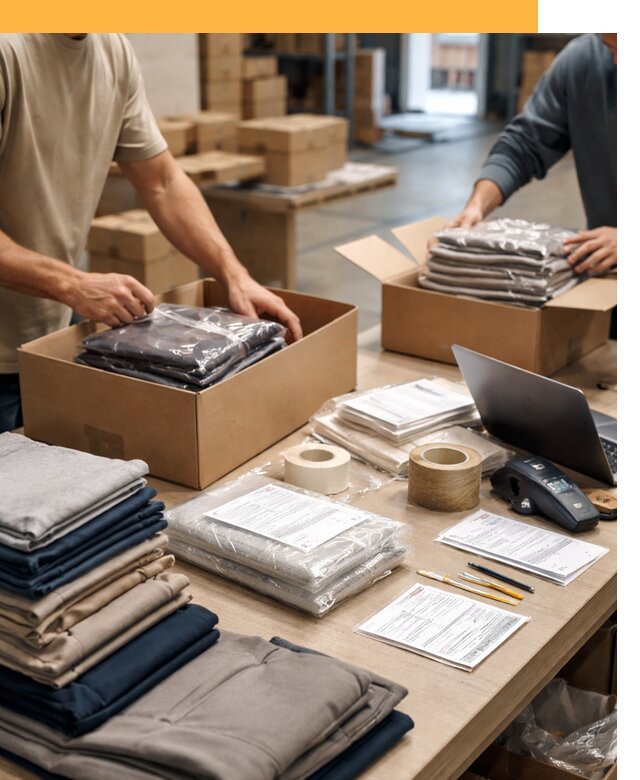 Перевозка одежды по миру от 7812 руб. с таможенным оформлением