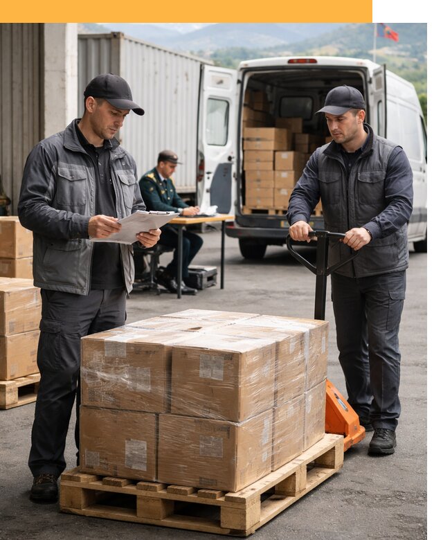 Доставка грузов через Армению, быстрая таможенная очистка от 26040